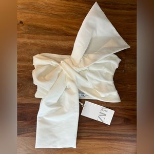 White one shoulder top from Zara - NWT
